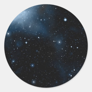 Sticker Rond Galaxie