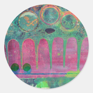 Sticker Rond Galaxie