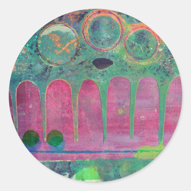 Sticker Rond Galaxie (Devant)