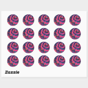 Sticker Rond Galaxie spirale violette