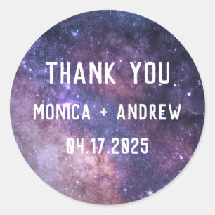 Sticker Rond Galaxy étoiles de l'espace extra-atmosphérique éto