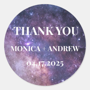 Sticker Rond Galaxy étoiles de l'espace extra-atmosphérique éto