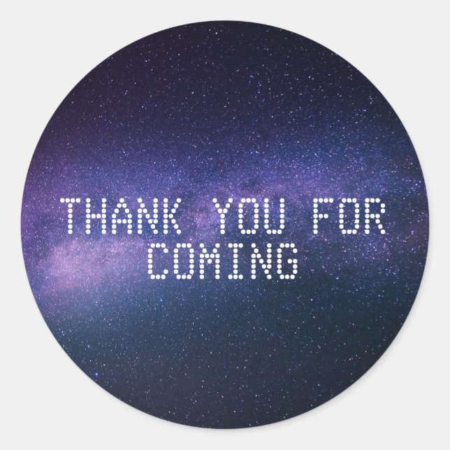 Sticker Rond Galaxy étoiles de l'espace extra-atmosphérique éto (Devant)