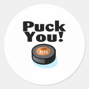 Sticker Rond Galet vous (hockey)
