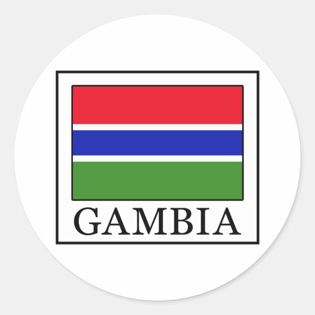 Sticker Rond Gambie (Devant)