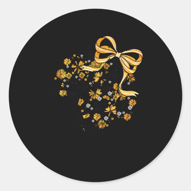 Sticker Rond Game Day Football Season Football Mama Girl Black  (Devant)