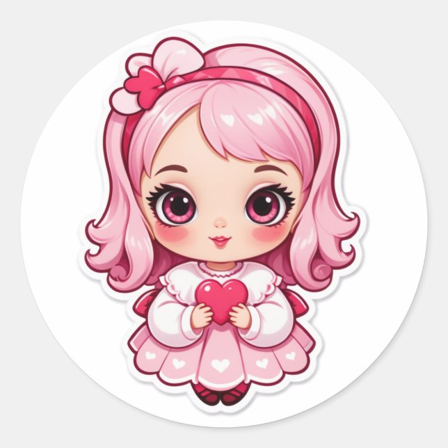 Sticker Rond Game Over? Never Love (Devant)