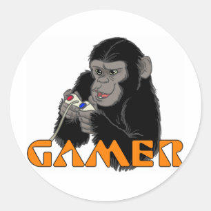 STICKER ROND GAMER