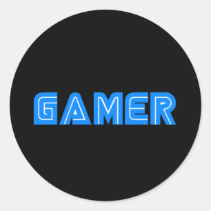 Sticker Rond Gamer
