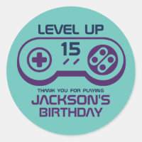 Gamer Boy Jeu Niveau Up Jeux Vidéo Anniversaire