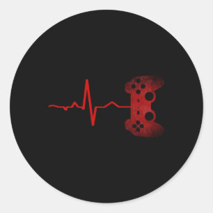 Sticker Rond Gamer Hebeat Jeux Vidéo Jeux Ns