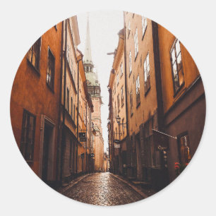 Sticker Rond Gamla Stan, Stockholm, Suède 