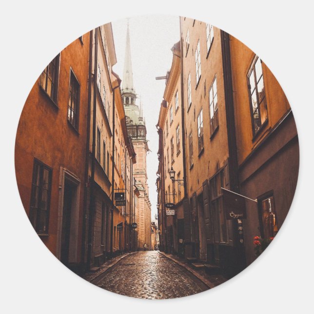 Sticker Rond Gamla Stan, Stockholm, Suède  (Devant)