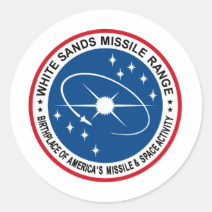 Sticker Rond Gamme de missiles White Sands