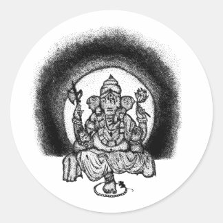 Sticker Rond ganesh