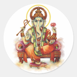 Sticker Rond Ganesh