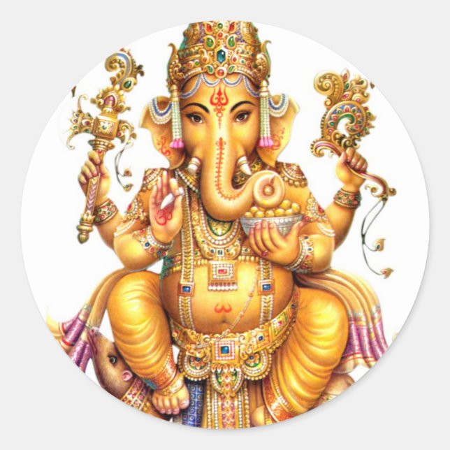 STICKER ROND GANESH AURA (Devant)