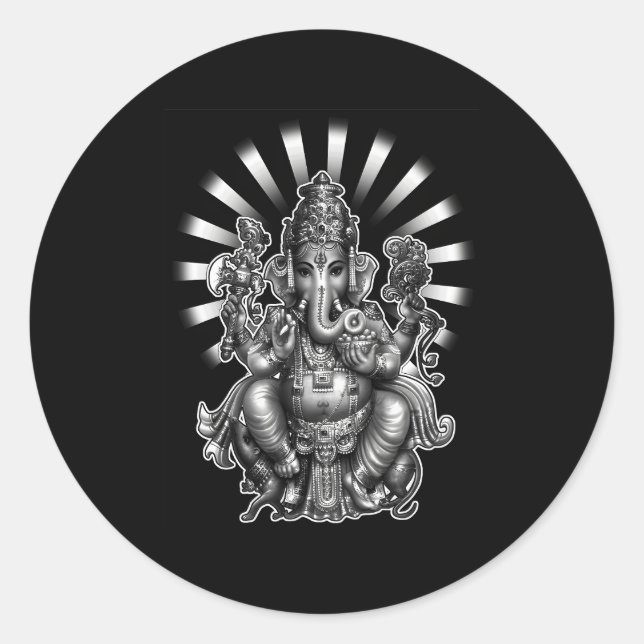 Sticker Rond Ganesh Ganesha (Devant)