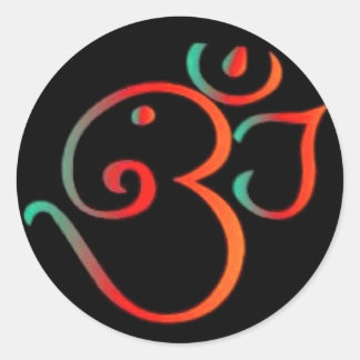 Sticker Rond Ganesh Om