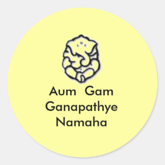 Sticker Rond Ganesha