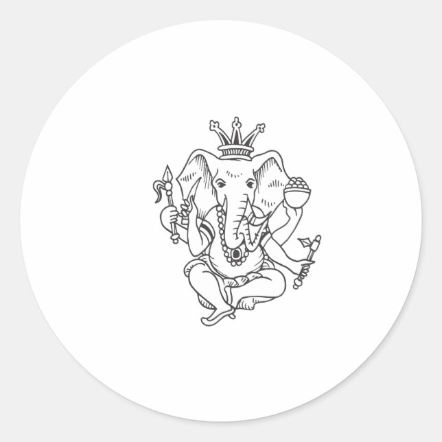 Sticker Rond Ganesha (Devant)