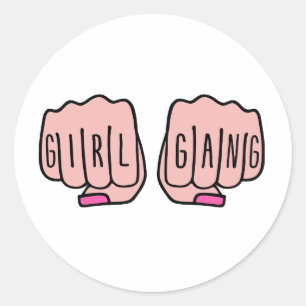 Sticker Rond gang de filles