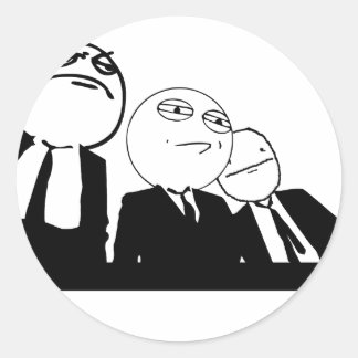 Sticker Rond gang de mèmes