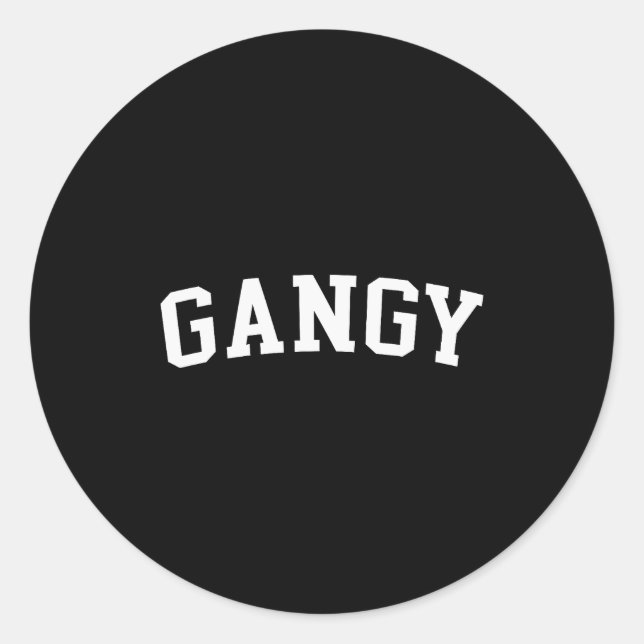 Sticker Rond Gangy  (Devant)