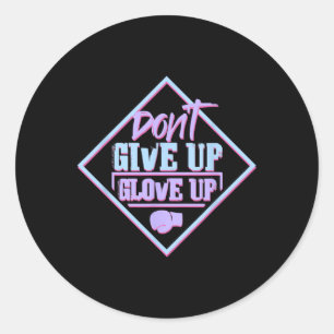 Sticker Rond Gantez-vous pour l'anneau de boxe de fitness - J'a