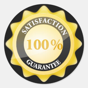 Sticker Rond Garantie de satisfaction 100%