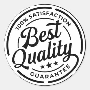 Sticker Rond Garantie de satisfaction 100% de qualité