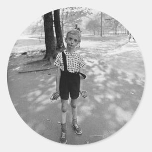 Sticker Rond Garçon de grenade