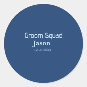 Sticker Rond garçon d'honneur enterrement de vie de jeune fille
