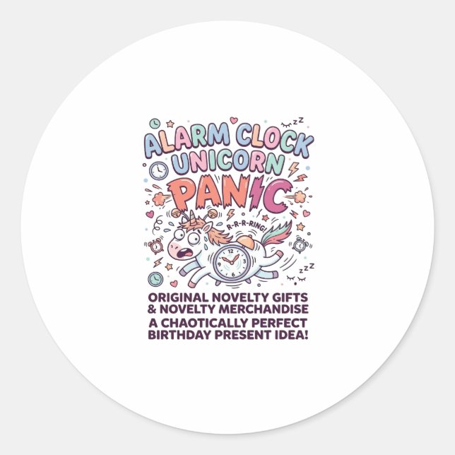 Sticker Rond Garde du Royaume Licorne Conception Vectorielle Ad (Devant)