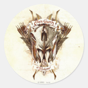 Sticker Rond Garde elfe de l'arme Mirkwood