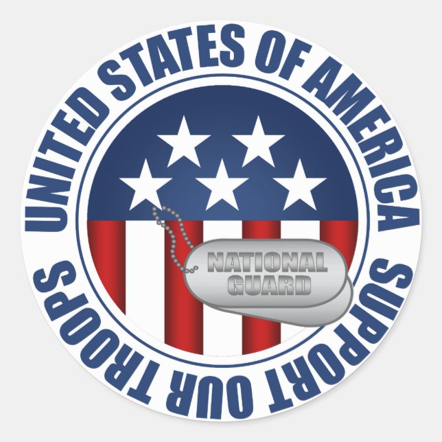 Sticker Rond Garde nationale (Devant)