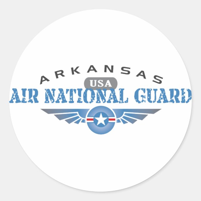 Sticker Rond Garde nationale aérienne de l'Arkansas (Devant)