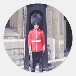 Sticker Rond Garde-tours blanches