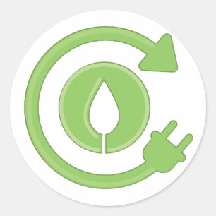 Sticker Rond Gardez l'adhésif pour pare-chocs rond vert du