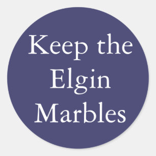 Sticker Rond Gardez l'autocollant Elgin Marbles