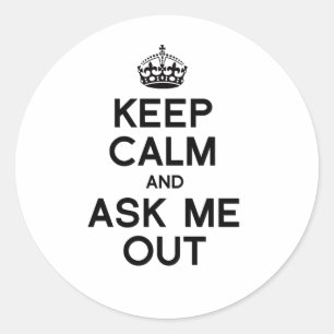 Sticker Rond GARDEZ LE CALME ET DEMANDEZ-MOI SORTIR -.png