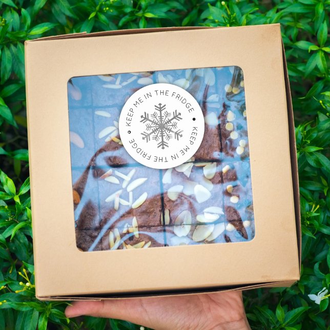 Sticker Rond Gardez-moi dans le frigo artisanal de gâteaux (Créateur téléchargé)