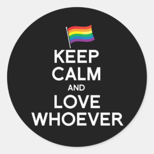 STICKER ROND GARDEZ VOTRE CALME ET AIMEZ QUICONQUE