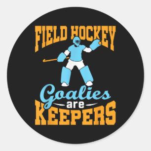 Sticker Rond Gardien de but de hockey sur gazon Gardien de but