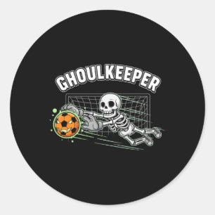 Sticker Rond Gardien de squelette de gardien de goule Pun Socce
