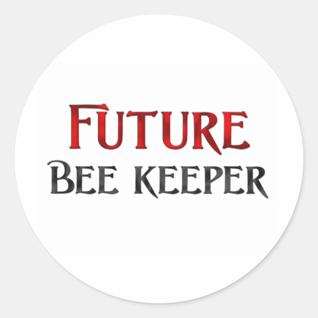Sticker Rond Gardien des abeilles (Devant)