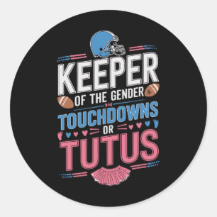 Sticker Rond Gardien des touchés de genre ou tutus genre Ba