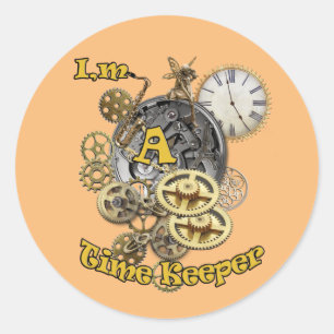 Sticker Rond Gardien du temps