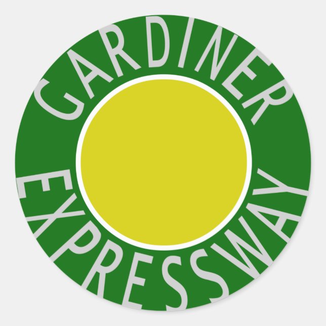 Sticker Rond Gardiner Expressway (Devant)