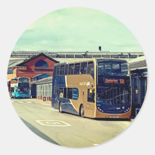 Sticker Rond Gare routière